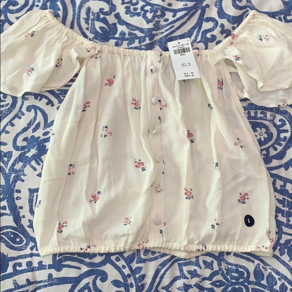 Off the shoulder crop top